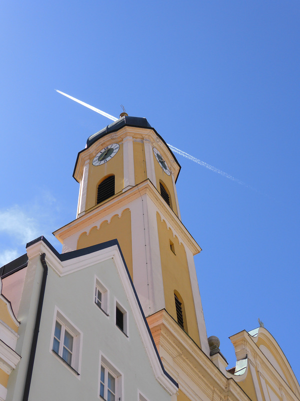 Flugzeug über Kaufbeuren