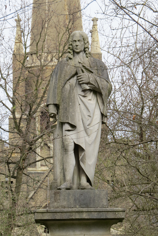 abney park cemetery, stoke newington,  london,memorial to dr isaac watts by e.h. baily 1845