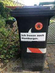 Ich fresse auch Hamburger