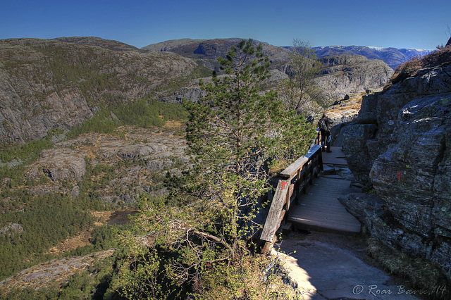 Cliff trail beginning.