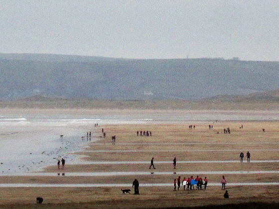 Surprising amount of people on the beach