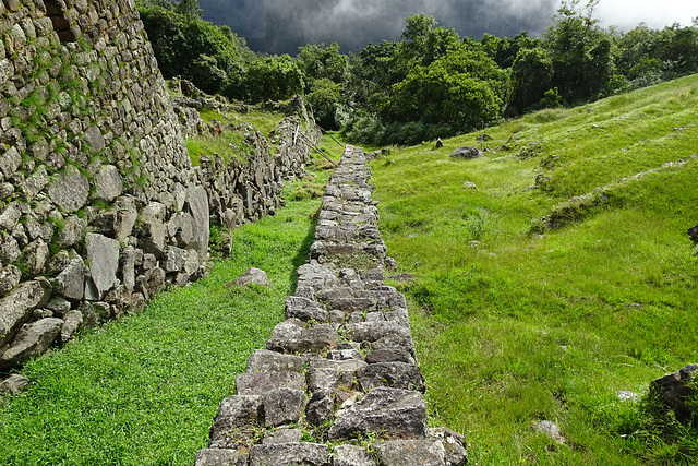 Inca Ruins At Machu Picchu