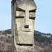 Romania, Maramureș, Sculpture of the Hero in the Memorial in the Village of Moisei