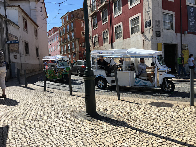 Tuc tuc à Lisbonne