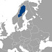 Settlement area of the Sami people in Sweden