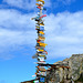 Oversized sign post in Stanley