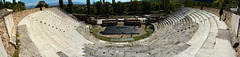 North Macedonia, Amphitheater in Heraclea Lyncestis (view from above)