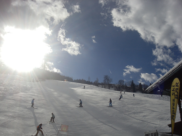 Sonnenschein auf der Piste