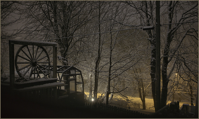 From the dining-room window this evening