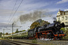 Sonderzug "Elbtal Kurier" mit BR41 1144-9 von Gera nach Radebeul hier bei der Durchfahrt in Hohenstein-Ernstthal