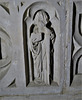 woodleigh church, devon, detail of the c16 easter sepulchre c,1527 (2)