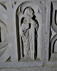 woodleigh church, devon, detail of the c16 easter sepulchre c,1527 (2)