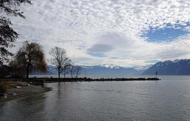 Wolken über dem Lac-Léman/ Genfersee