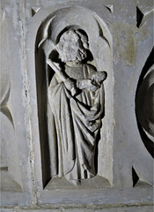 woodleigh church, devon, detail of the c16 easter sepulchre c,1527 (3)