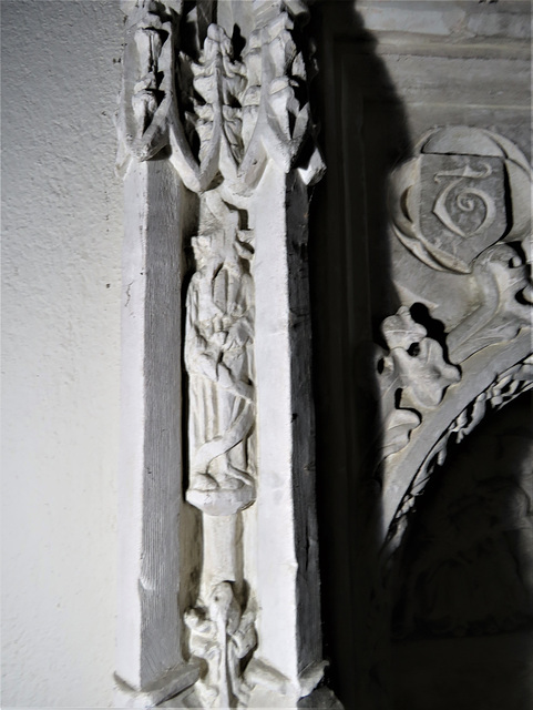 woodleigh church, devon, detail of the c16 easter sepulchre c,1527 (4)