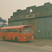 Midland Red S22 class bus in Rugeley – 21 Jan 1974