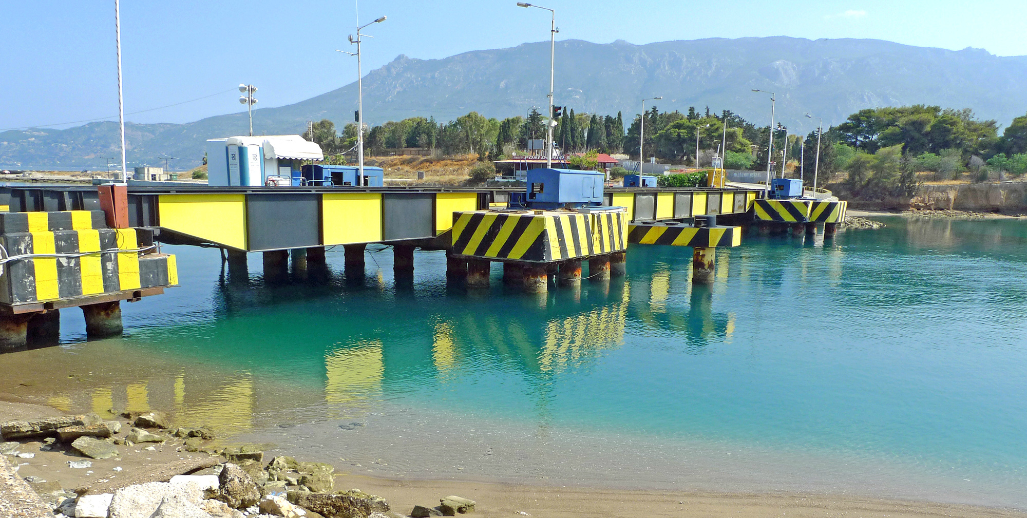 Greece - Poseidonia, ‘sinking’ bridge