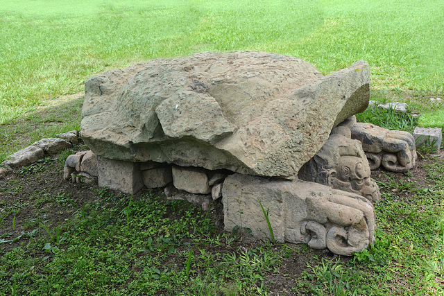 Honduras, Stone Turtle in Copan Ruinas