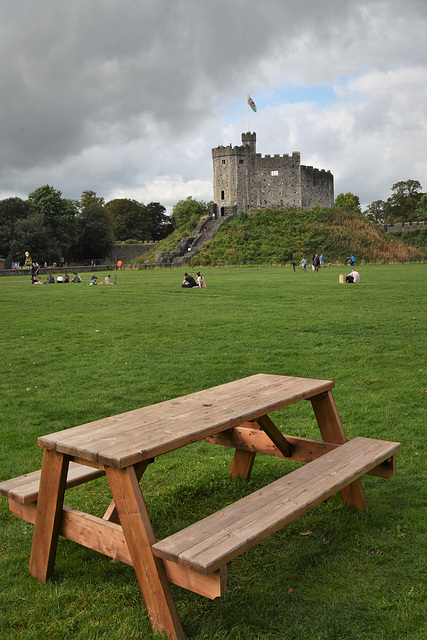 Castell Caerdydd a bwrdd