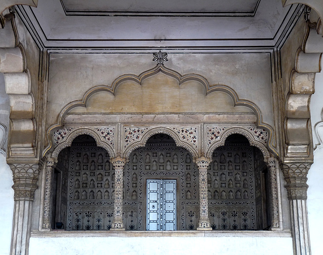 Agra Fort- Interior of Diwan-i-Aam (Hall of Public Audience)(