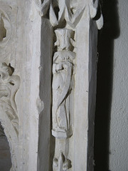 woodleigh church, devon, detail of the c16 easter sepulchre c,1527 (6)