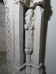 woodleigh church, devon, detail of the c16 easter sepulchre c,1527 (5)
