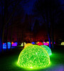 A la manière de l'odyssée lumineuse , au parc du Thabor de Rennes (35) .avec l'IA.