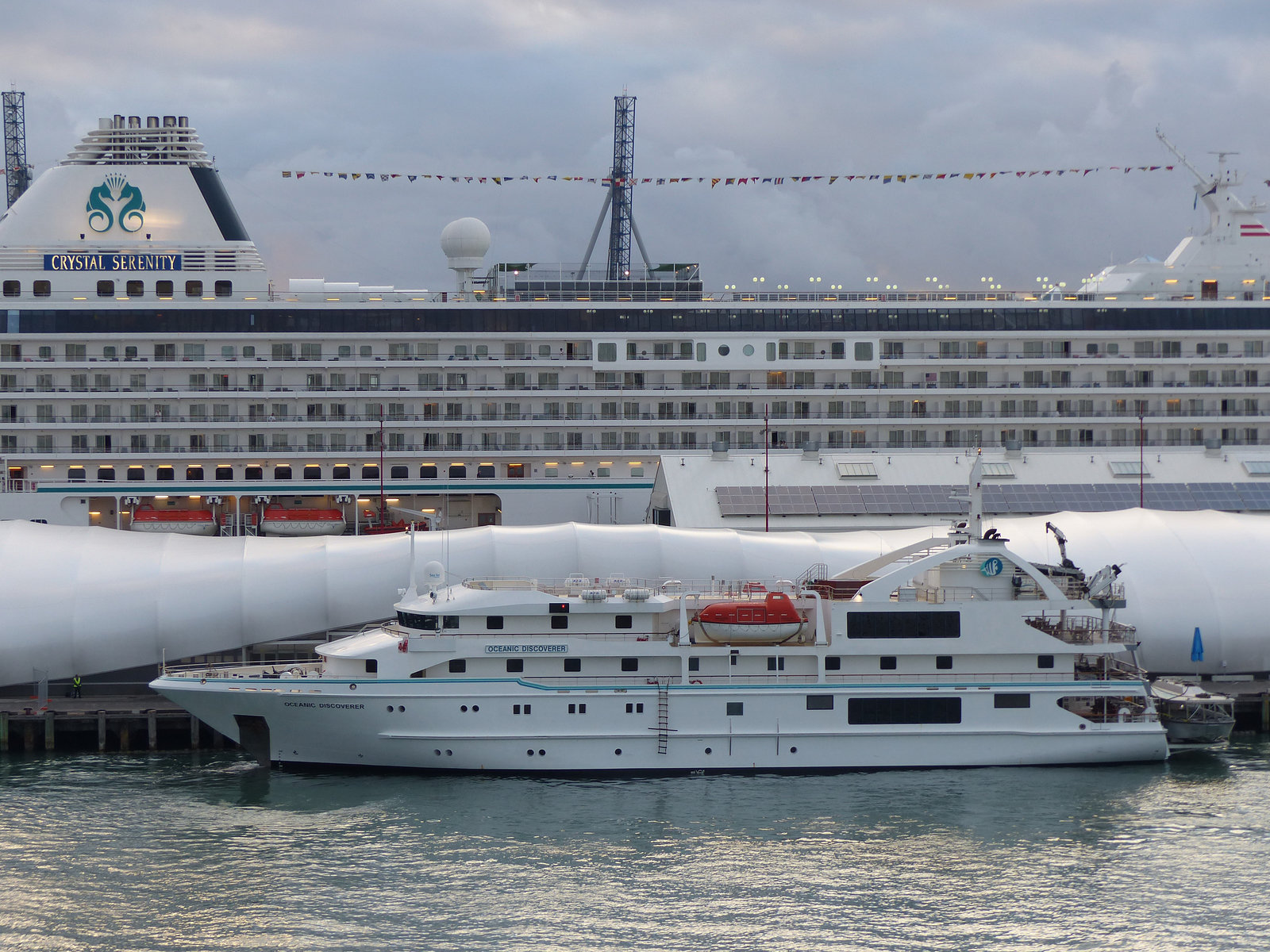 Two Cruise Sizes at Auckland - 20 February 2015