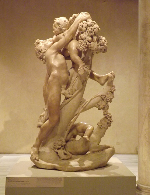 Faun Teased by Children by Pietro and Gian Lorenzo Bernini in the Metropolitan Museum of Art, February 2014