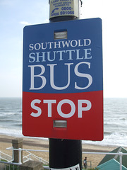 DSCF9933 A mini bus stop for a mini-bus service in Southwold - 25 Sep 2017