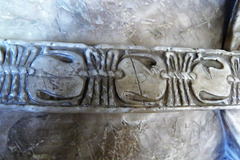 abergavenny priory, gwent,livery collar detail of tomb of sir richard herbert, +1510
