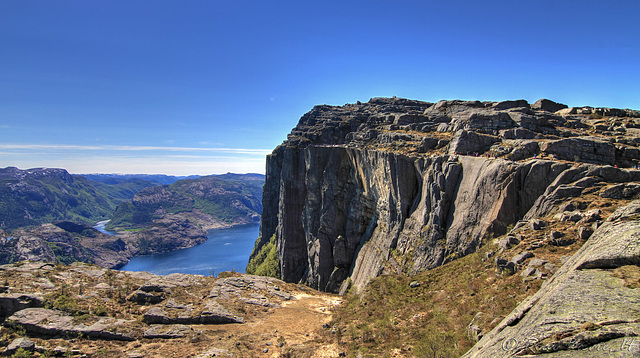 Preikestolen seen from the east.