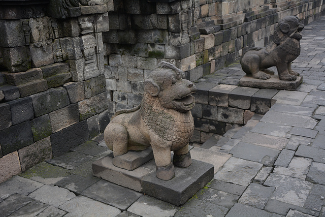 Indonesia, Java, Sculptural Details of the Borobudur Temple