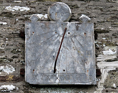 woodleigh church, devon c18 sundial 1707