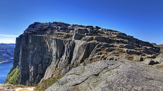 Preikestolen seen from the east.