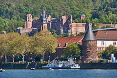 Heidelberg Neckar-Schloss-Mensa-Wartungsschiff