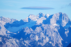 Ein Ufo über dem Gletscher