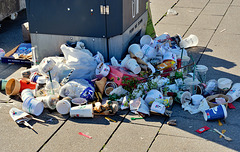 Touristenmüll am Junfernstieg - Hamburg Touristenmüll am Junfernstieg - Hamburg