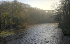 The River Dee and the aquaduct