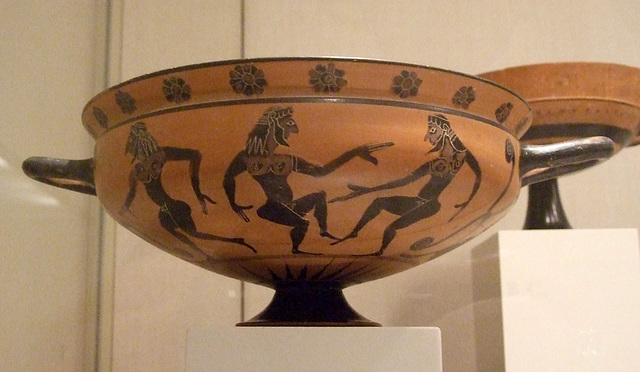 Terracotta Kylix: Komast Cup in the Metropolitan Museum of Art, April 2011