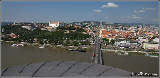 Blick nach Bratislava