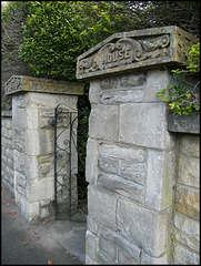 house gatepost