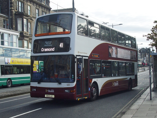 DSCF7074 Lothian Buses 681 (SN04 ACY) in Edinburgh - 6 May 2017