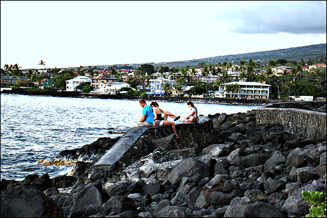 An evening on the rocks