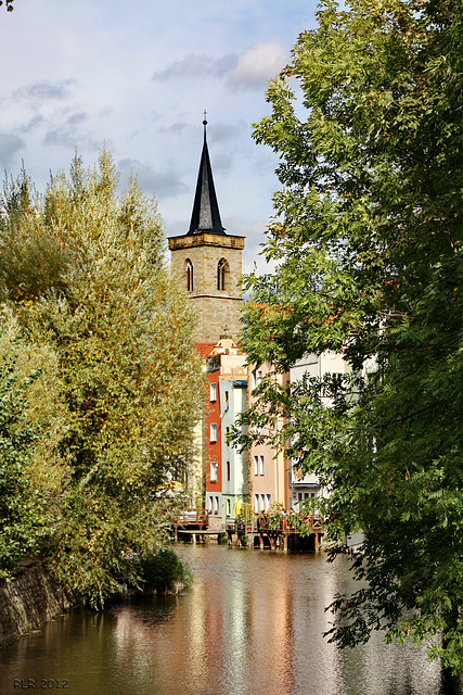 Erfurt, Blick zur Ägidienkirche