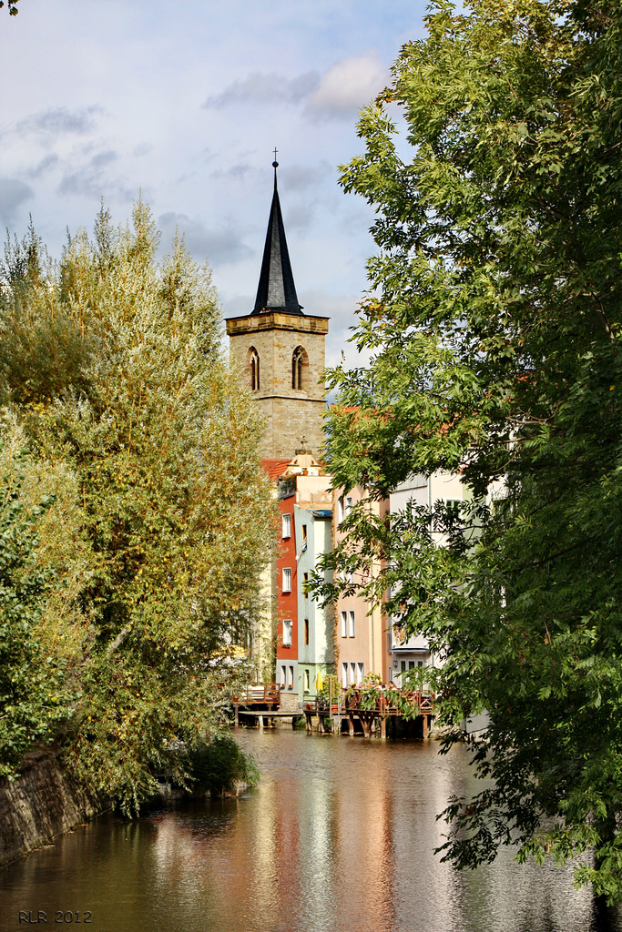 Erfurt, Blick zur Ägidienkirche