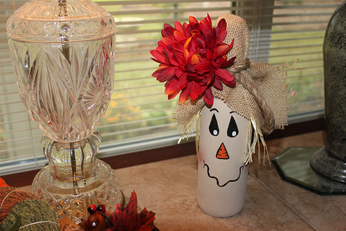 "Do you like my Hat" :)  A very special piece, made this week by our oldest Grand Daughter ! :)
