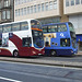 DSCF7359 Lothian Buses 798 (SN56 AEY) and First Scotland 37272 (SN57 JBV) in Edinburgh - 8 May 2017