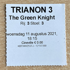 Ticket for The Green Knight