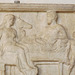 Detail of a Relief Depicting a Funeral Feast in the Palazzo Altemps, June 2012